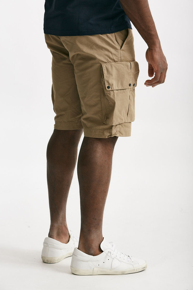 bermuda in cotone gabardine fermo beige uomo C.p. company - 3