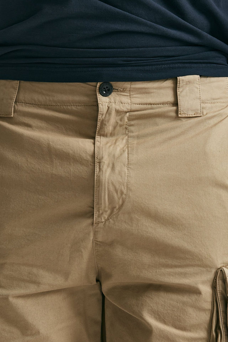 bermuda in cotone gabardine fermo beige uomo C.p. company - 5