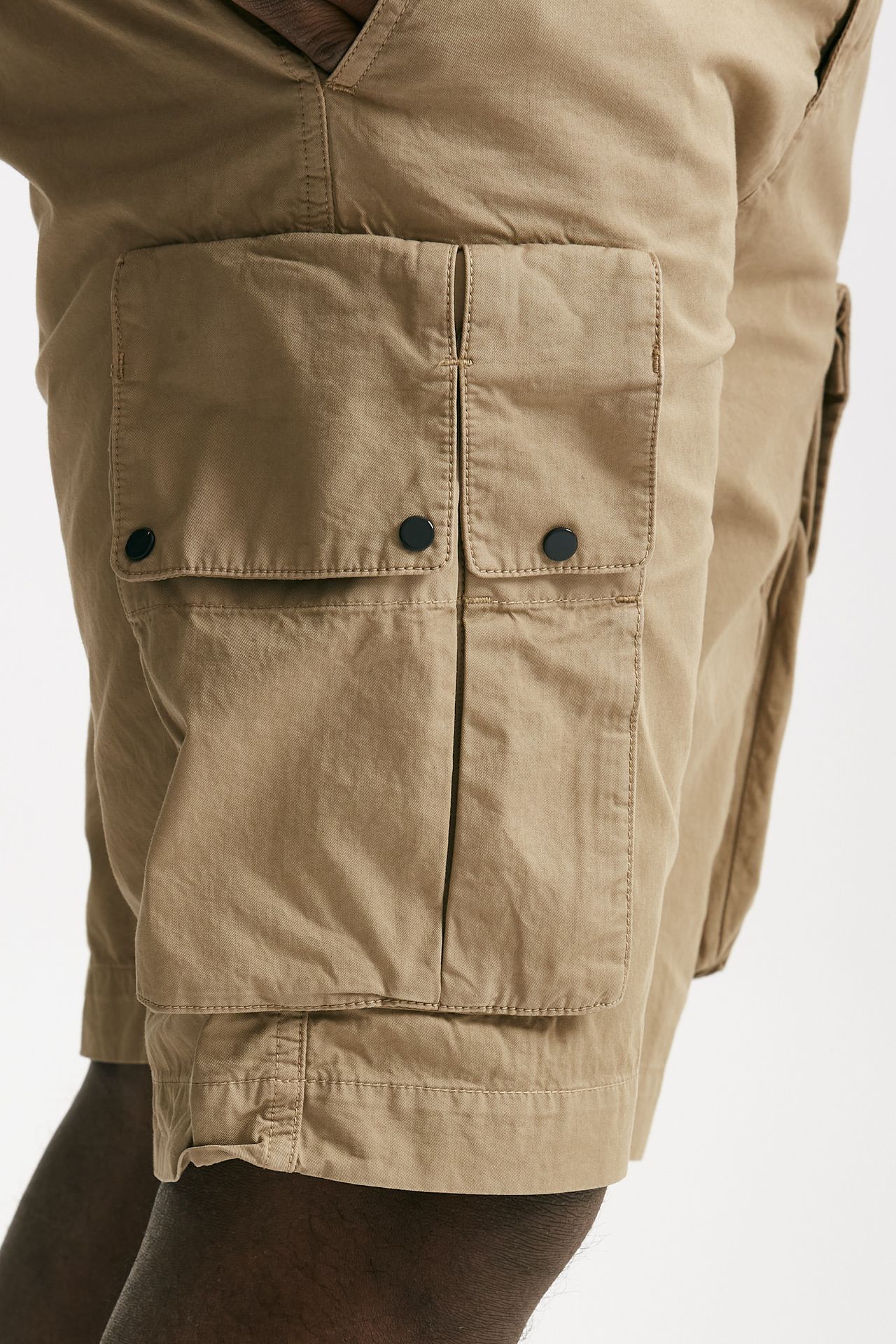 bermuda in cotone gabardine fermo beige uomo C.p. company - 8