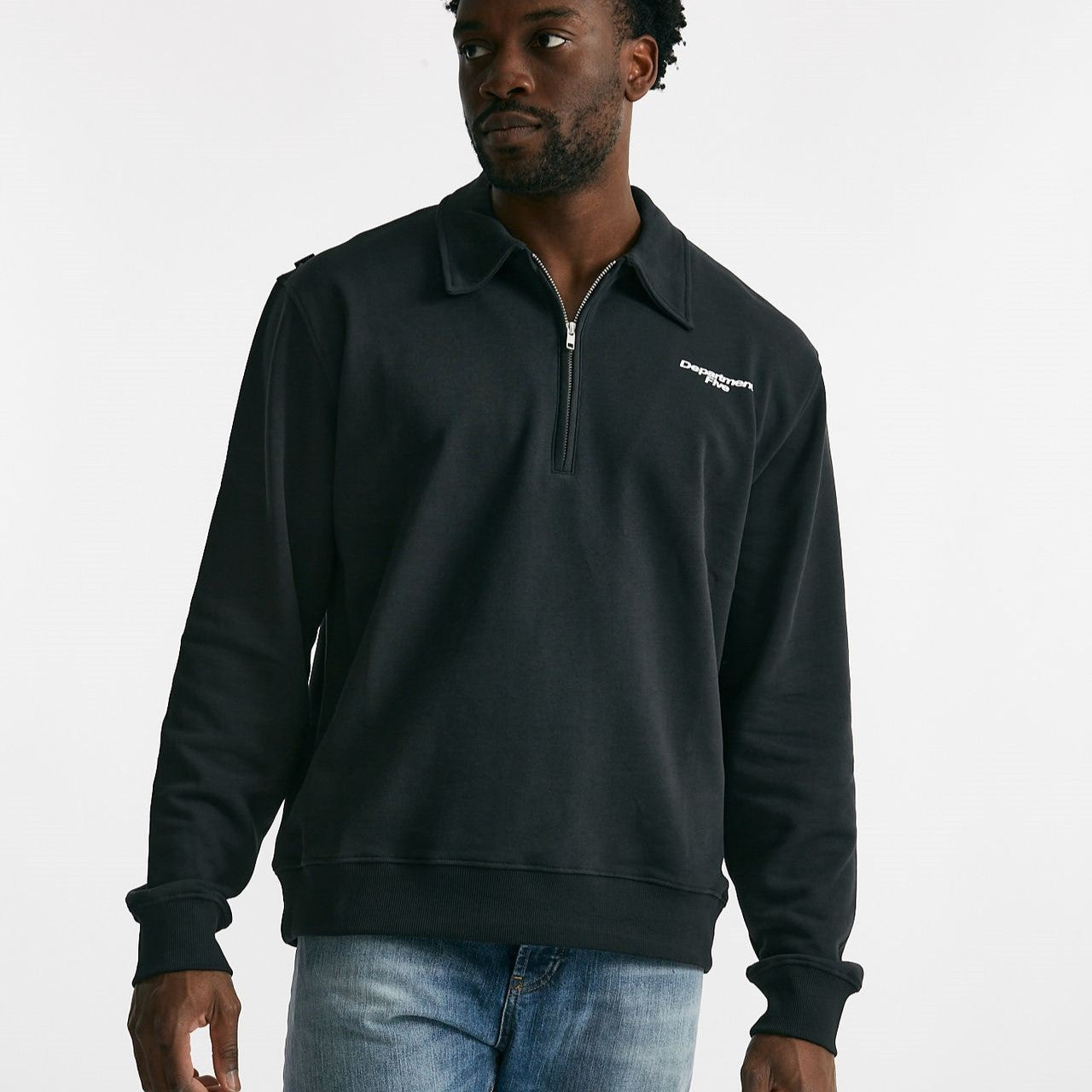 felpa in cotone nero uomo Department five - 6