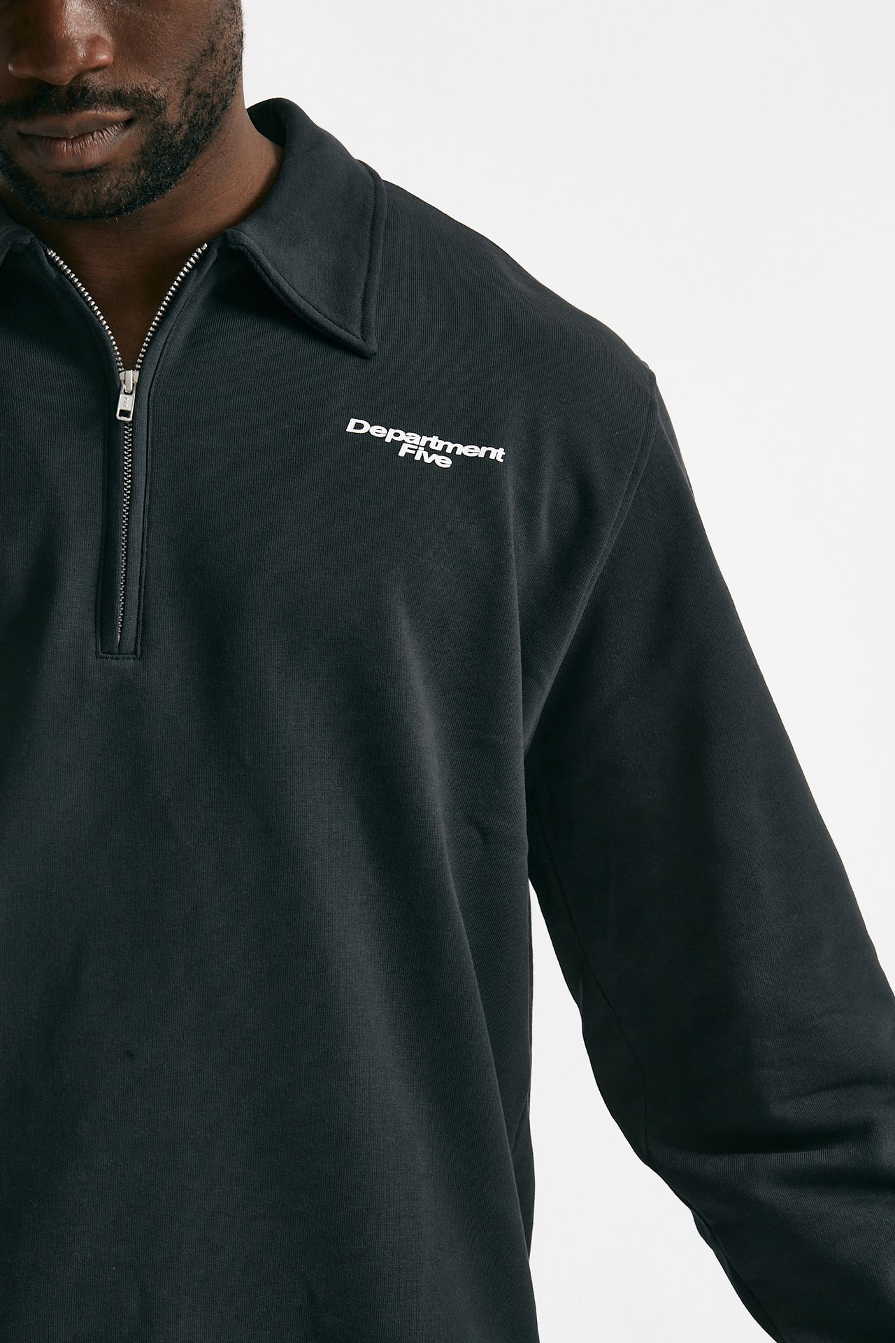 felpa in cotone nero uomo Department five - 5