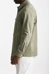 overshirt in cotone stretch verde uomo Department five - 2