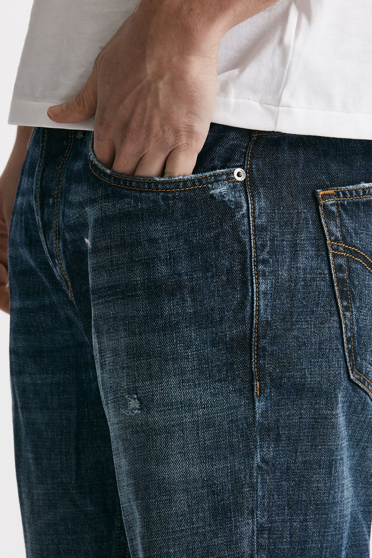 jeans brighton lavaggio medio/scuro uomo Dondup - 6