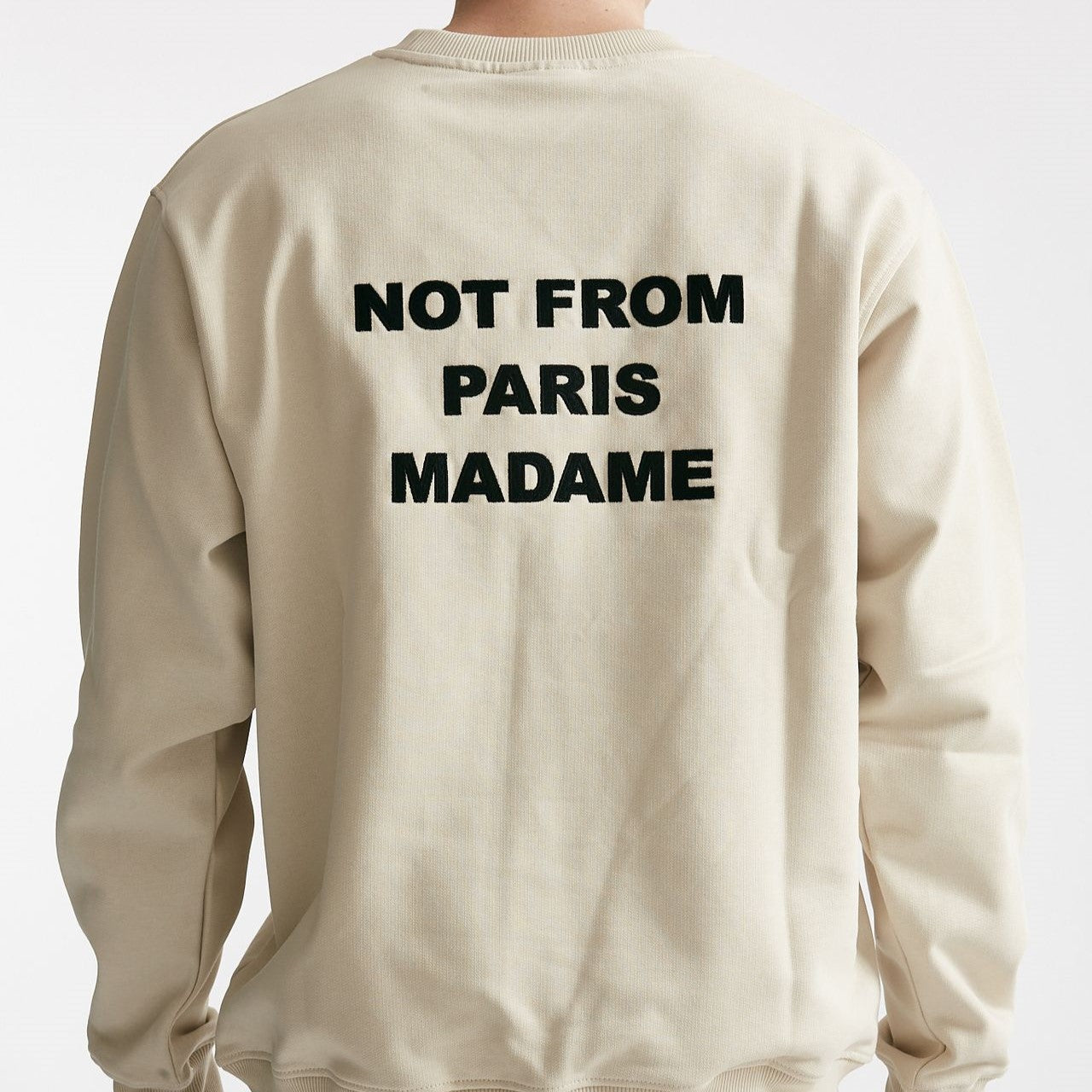 felpa slogan in cotone panna uomo Drôle de monsieur - 7