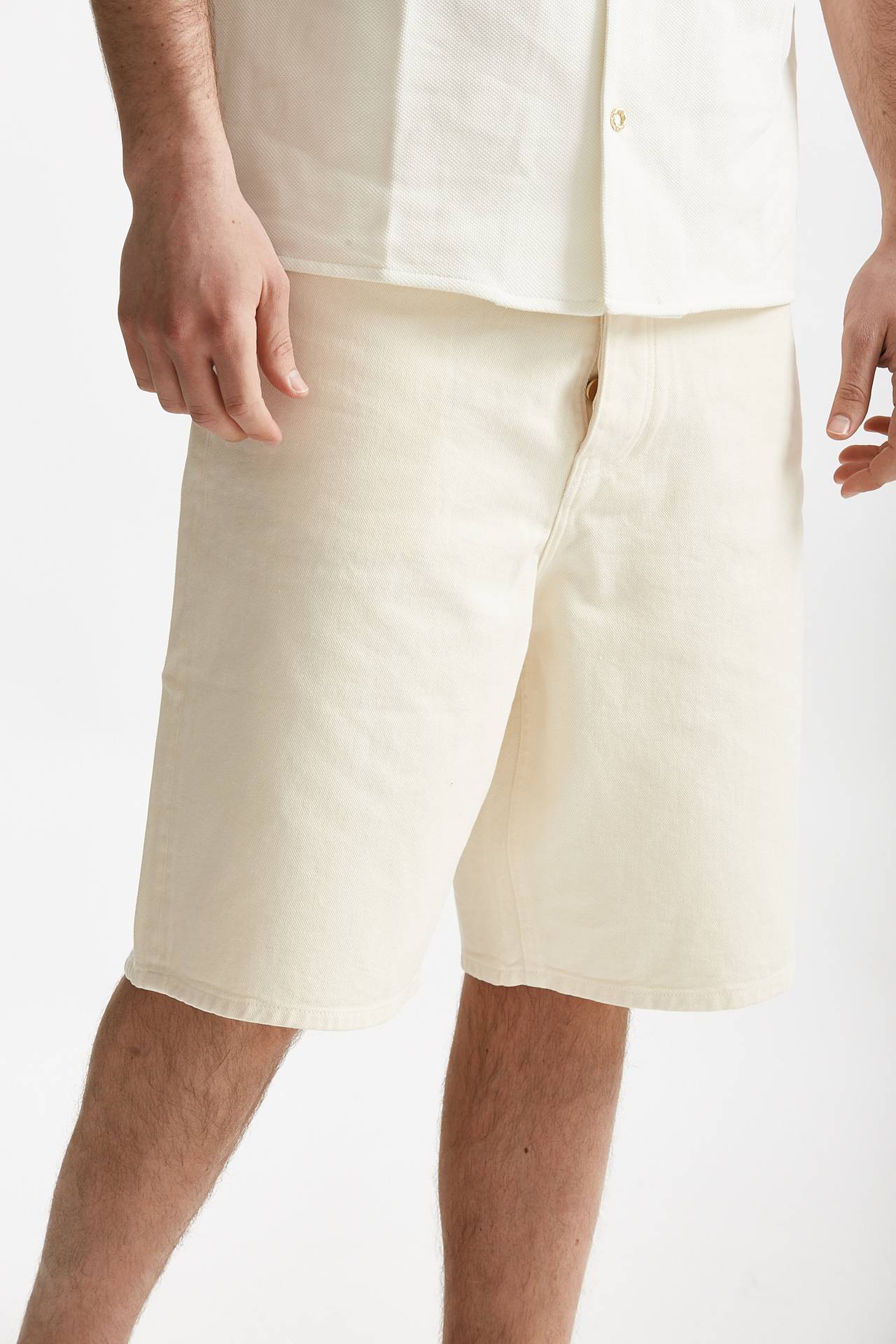 bermuda in cotone fermo panna uomo Drôle de monsieur - 4