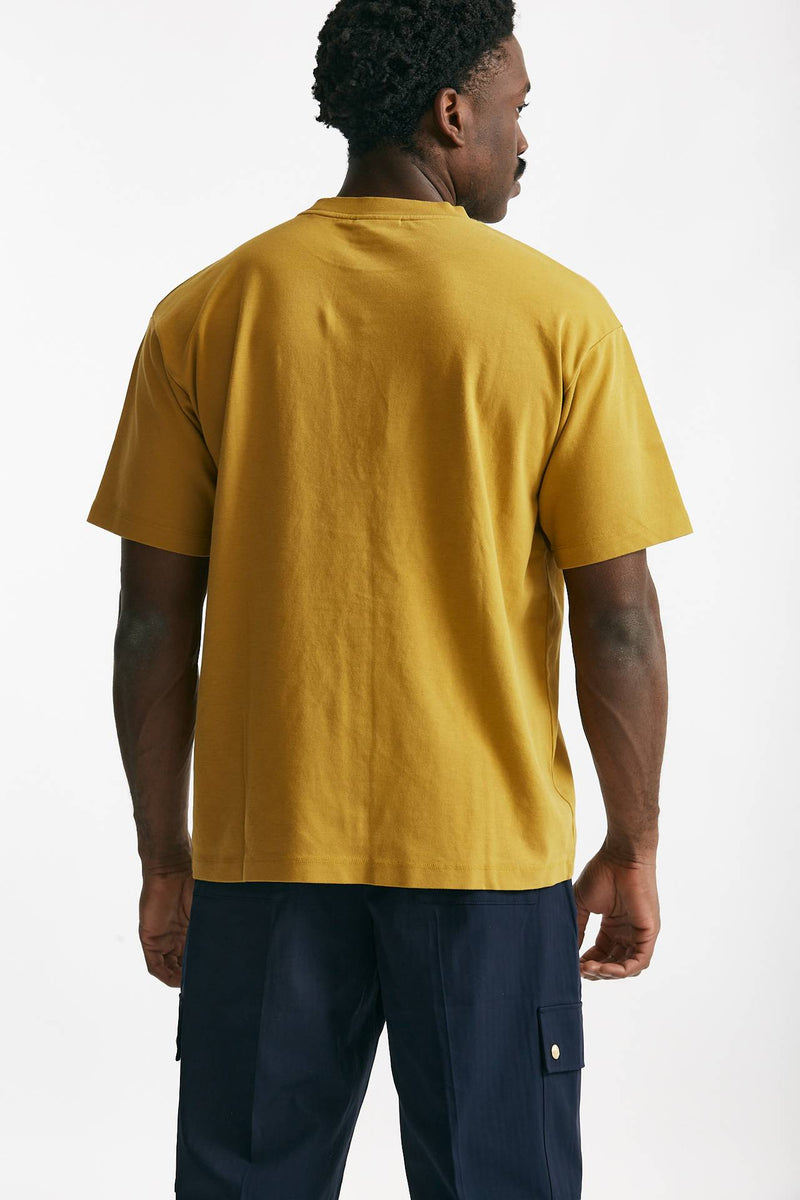 t-shirt in cotone senape uomo Drôle de monsieur - 2