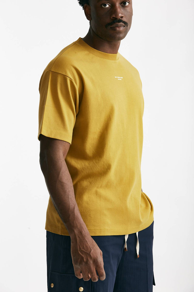 t-shirt in cotone senape uomo Drôle de monsieur - 3