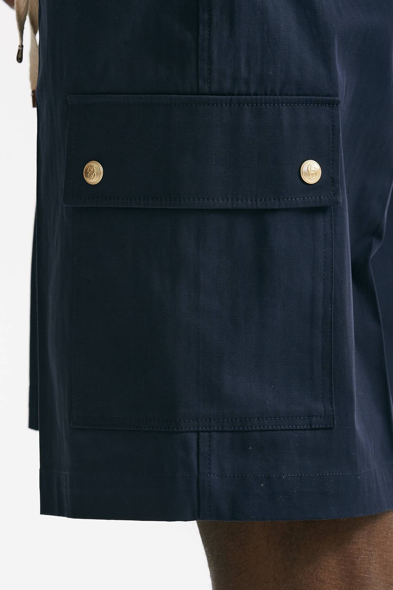 bermuda in cotone stretch blu uomo Drôle de monsieur - 8