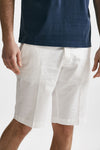 bermuda in cotone stretch bianco uomo Fay - 4