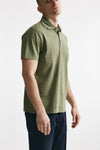polo in cotone lavato verde uomo Fay - 4