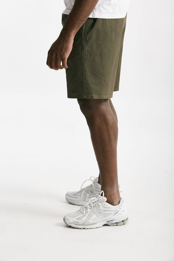 bermuda in cotone stretch verde militare uomo Grifoni
