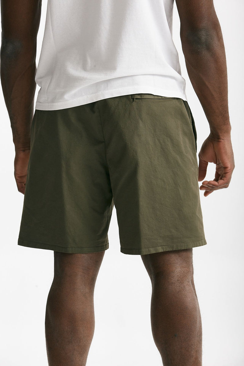 bermuda in cotone stretch verde militare uomo Grifoni - 3