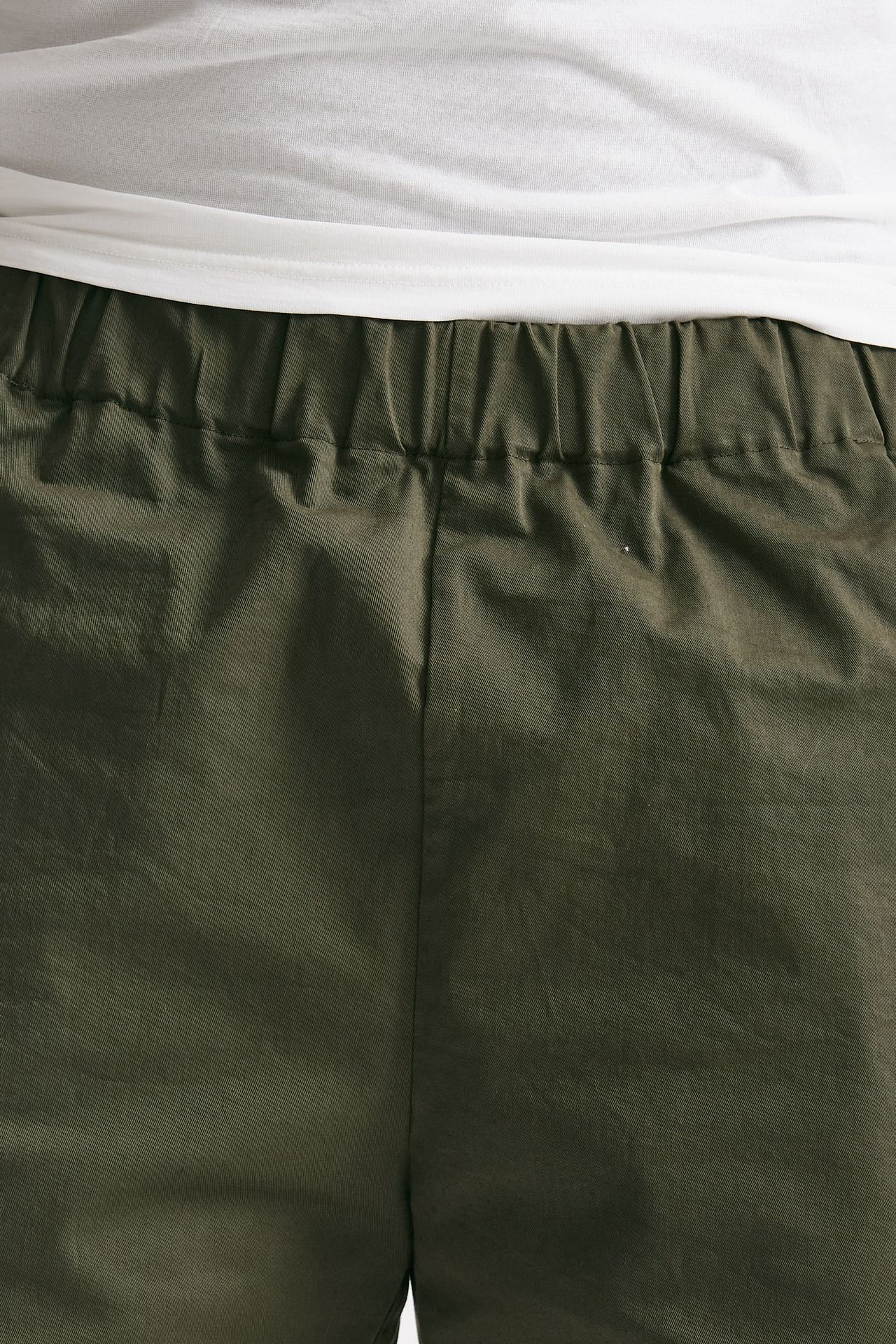 bermuda in cotone stretch verde militare uomo Grifoni - 4