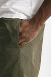 bermuda in cotone stretch verde militare uomo Grifoni - 5