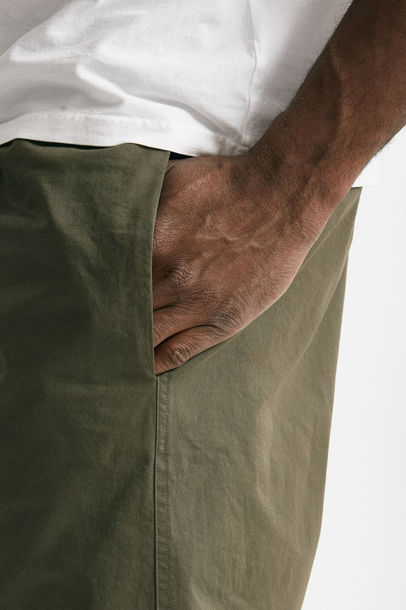 bermuda in cotone stretch verde militare uomo Grifoni - 5
