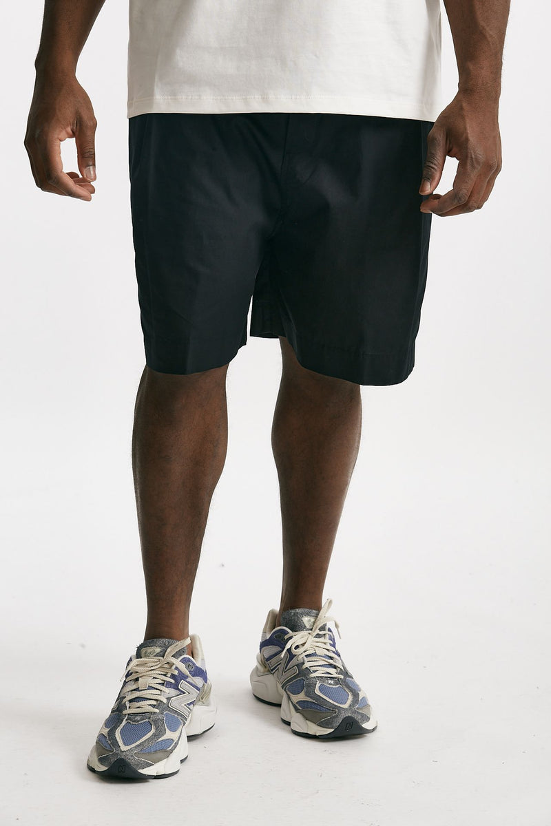 bermuda gamba ampia in cotone nero uomo Laneus - 1