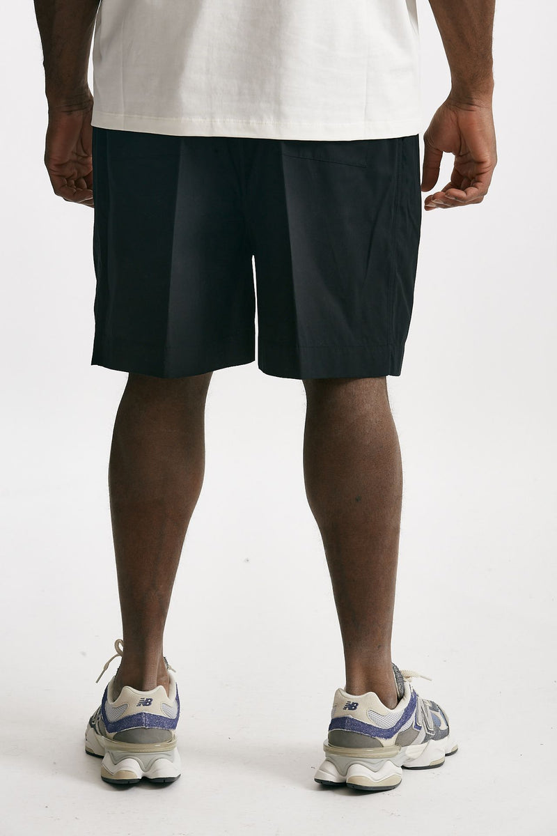 bermuda gamba ampia in cotone nero uomo Laneus - 3