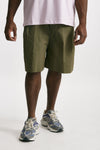 bermuda gamba ampia in cotone verde uomo Laneus - 1