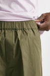 bermuda gamba ampia in cotone verde uomo Laneus - 5