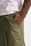 bermuda gamba ampia in cotone verde uomo Laneus - 6