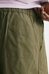 bermuda gamba ampia in cotone verde uomo Laneus - 7