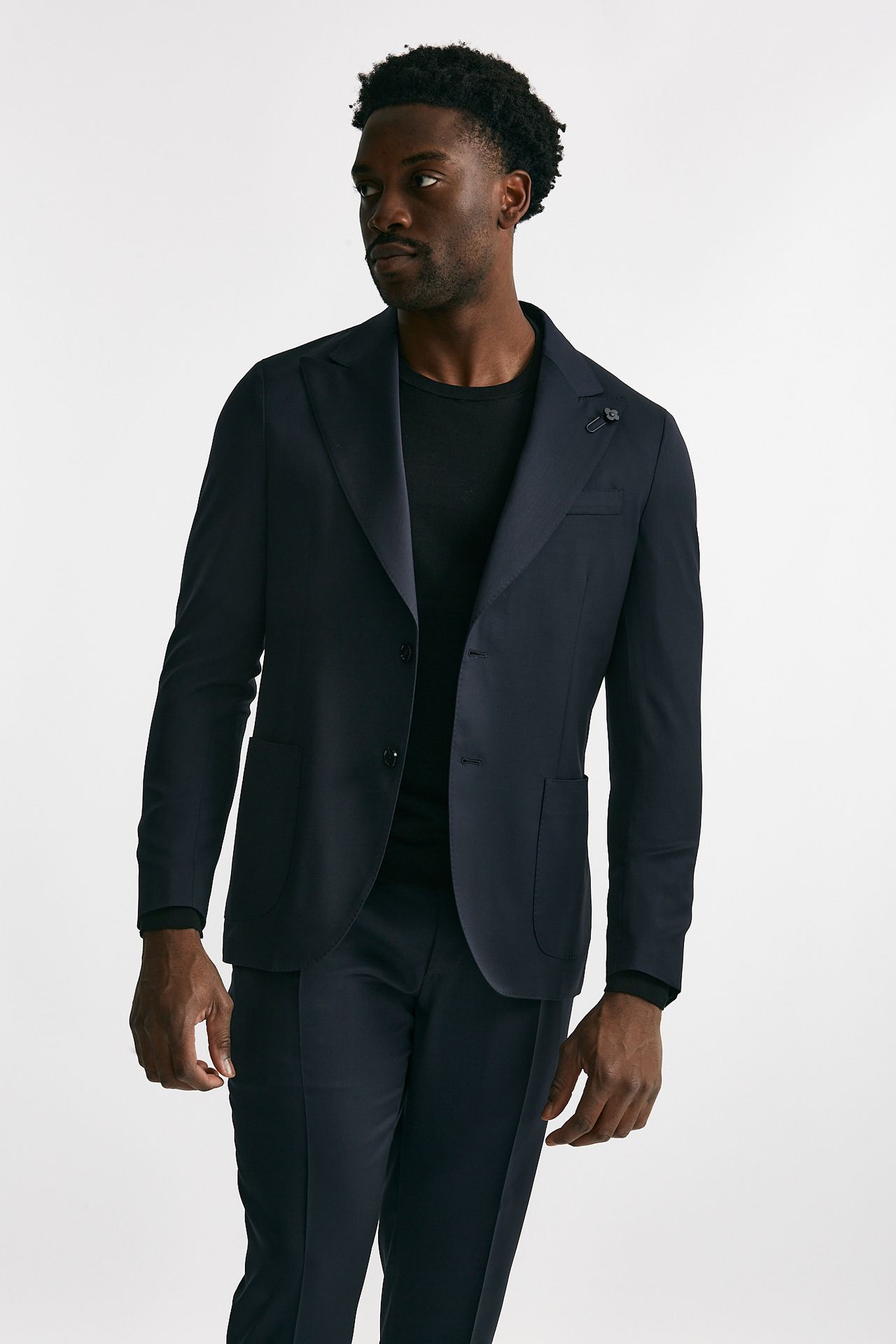 abito monopetto in lana blu uomo Lardini - 1