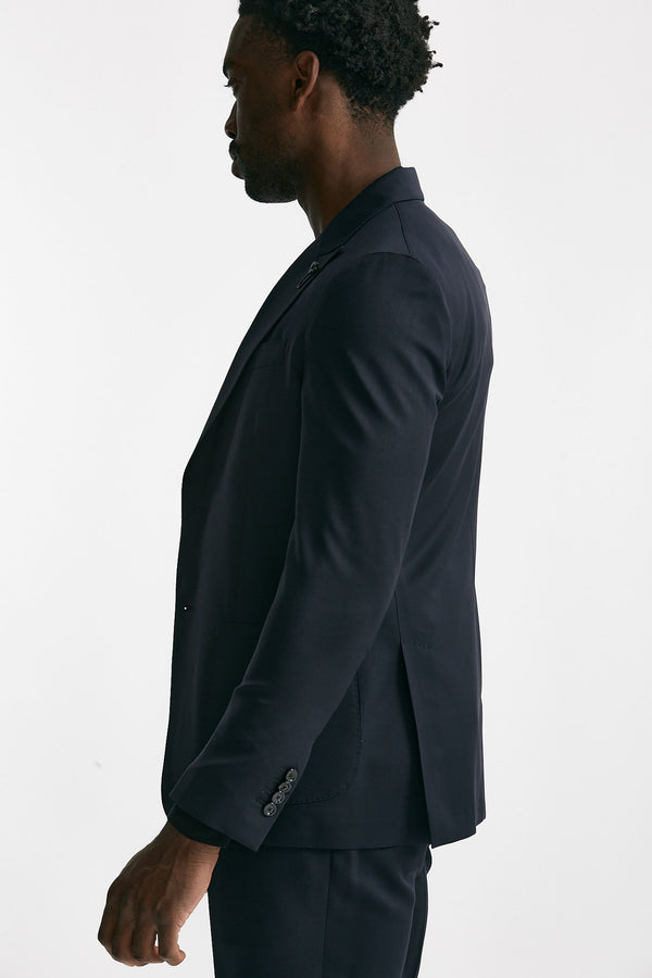 abito monopetto in lana blu uomo Lardini