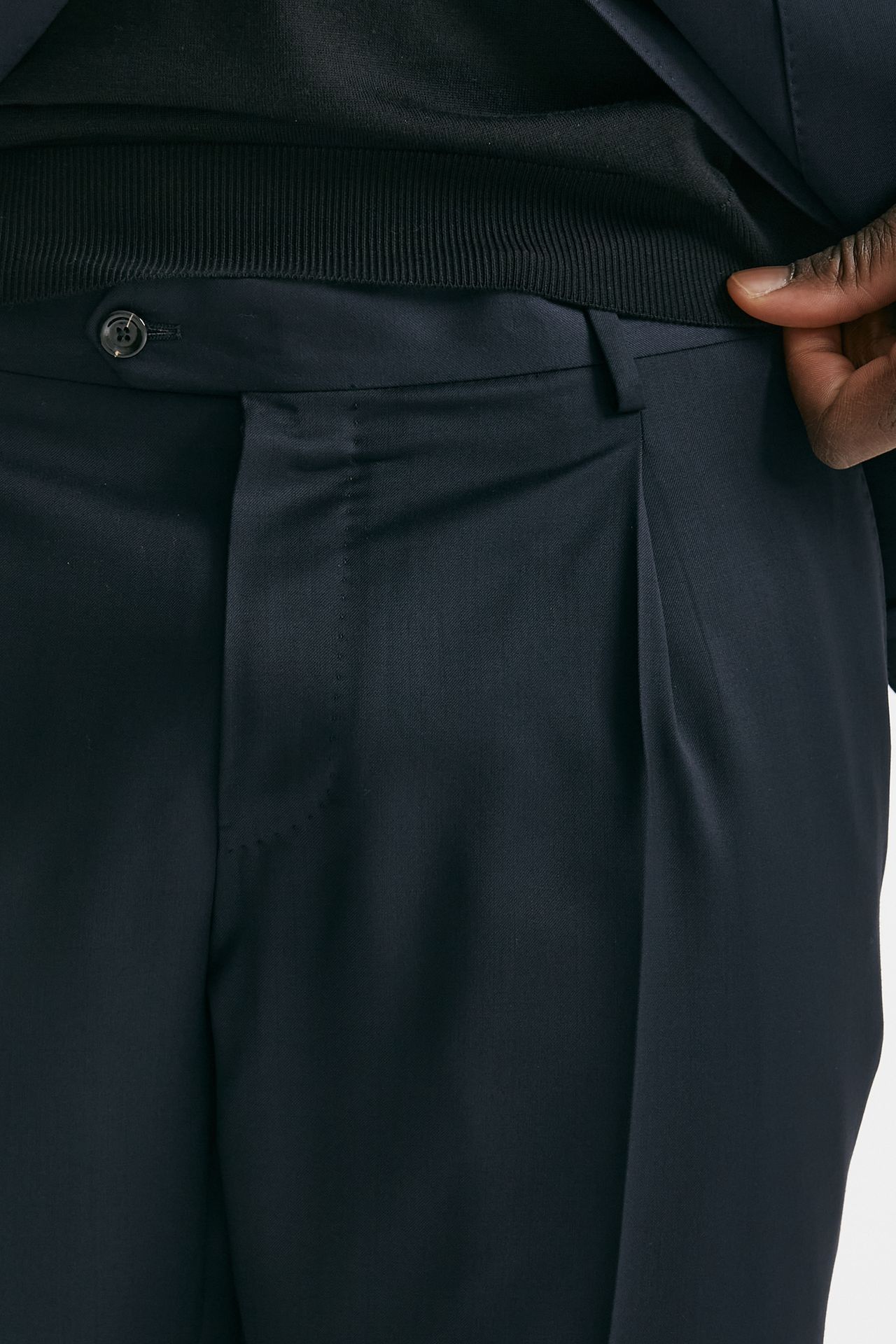 abito monopetto in lana blu uomo Lardini - 7