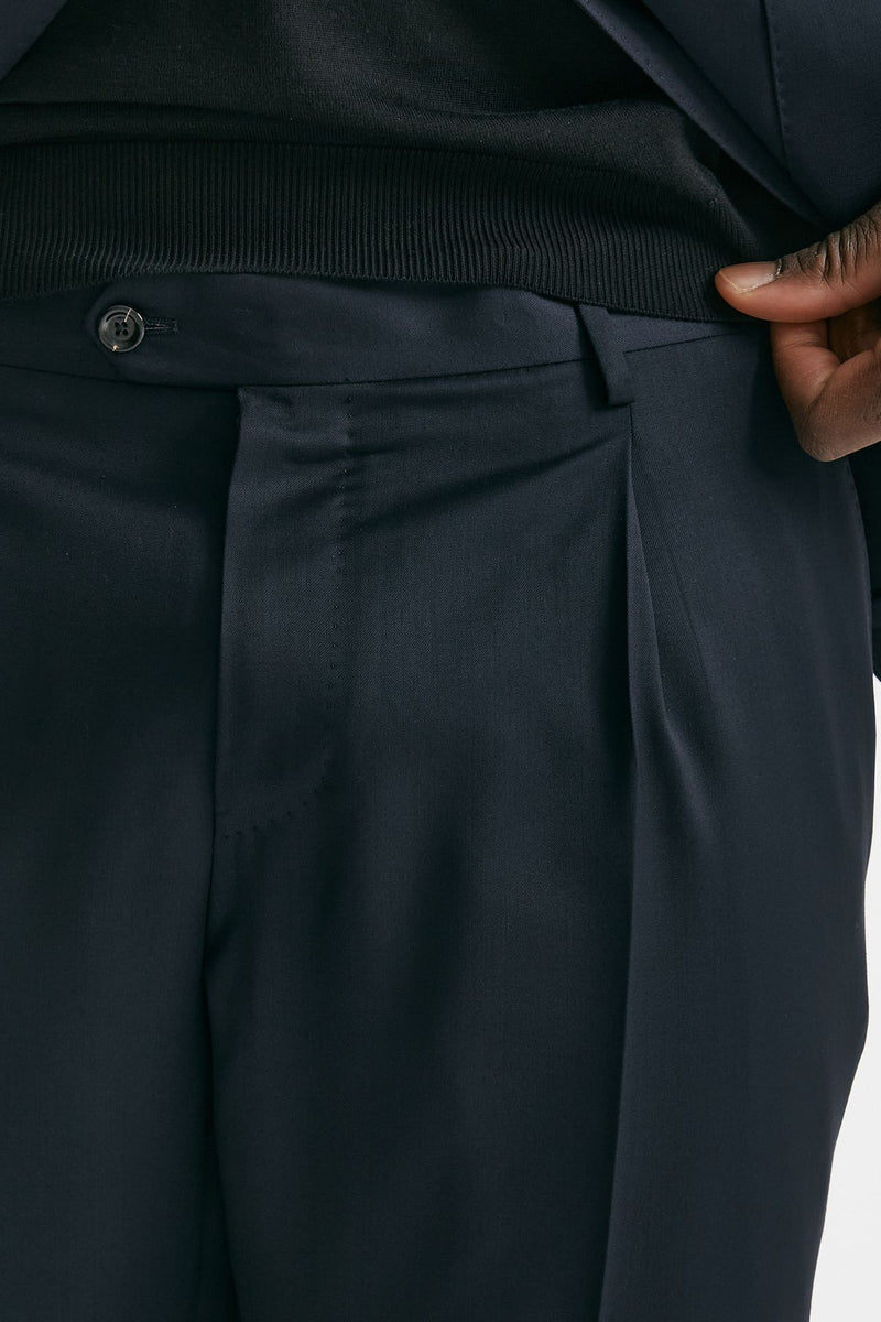 abito monopetto in lana blu uomo Lardini - 7