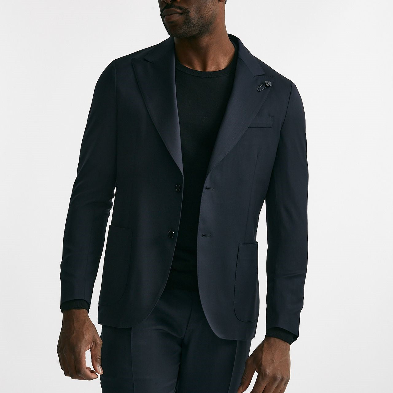 abito monopetto in lana blu uomo Lardini - 9