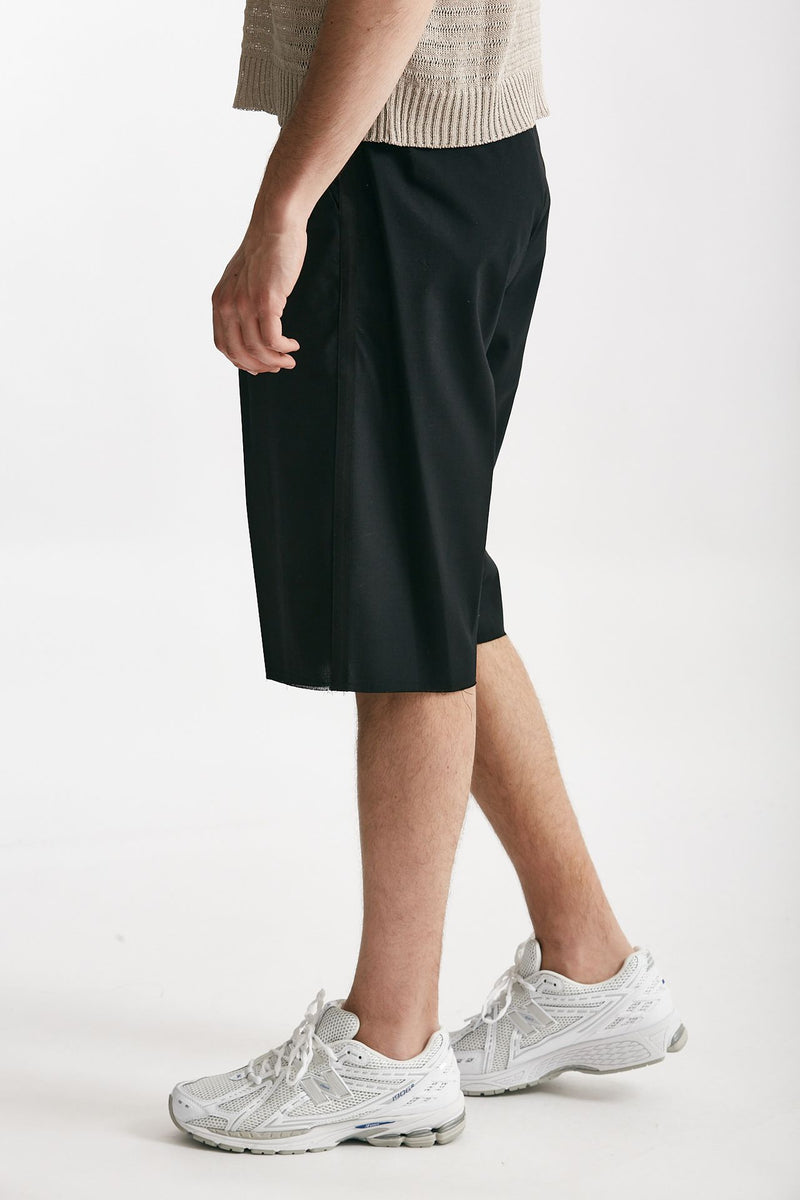 bermuda poliestere e lana stretch antracite uomo Marsēm - 2