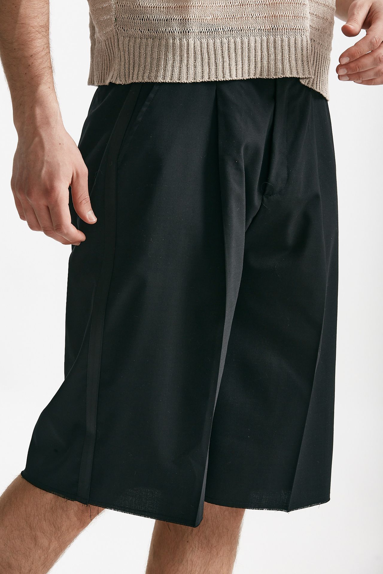 bermuda poliestere e lana stretch antracite uomo Marsēm - 4