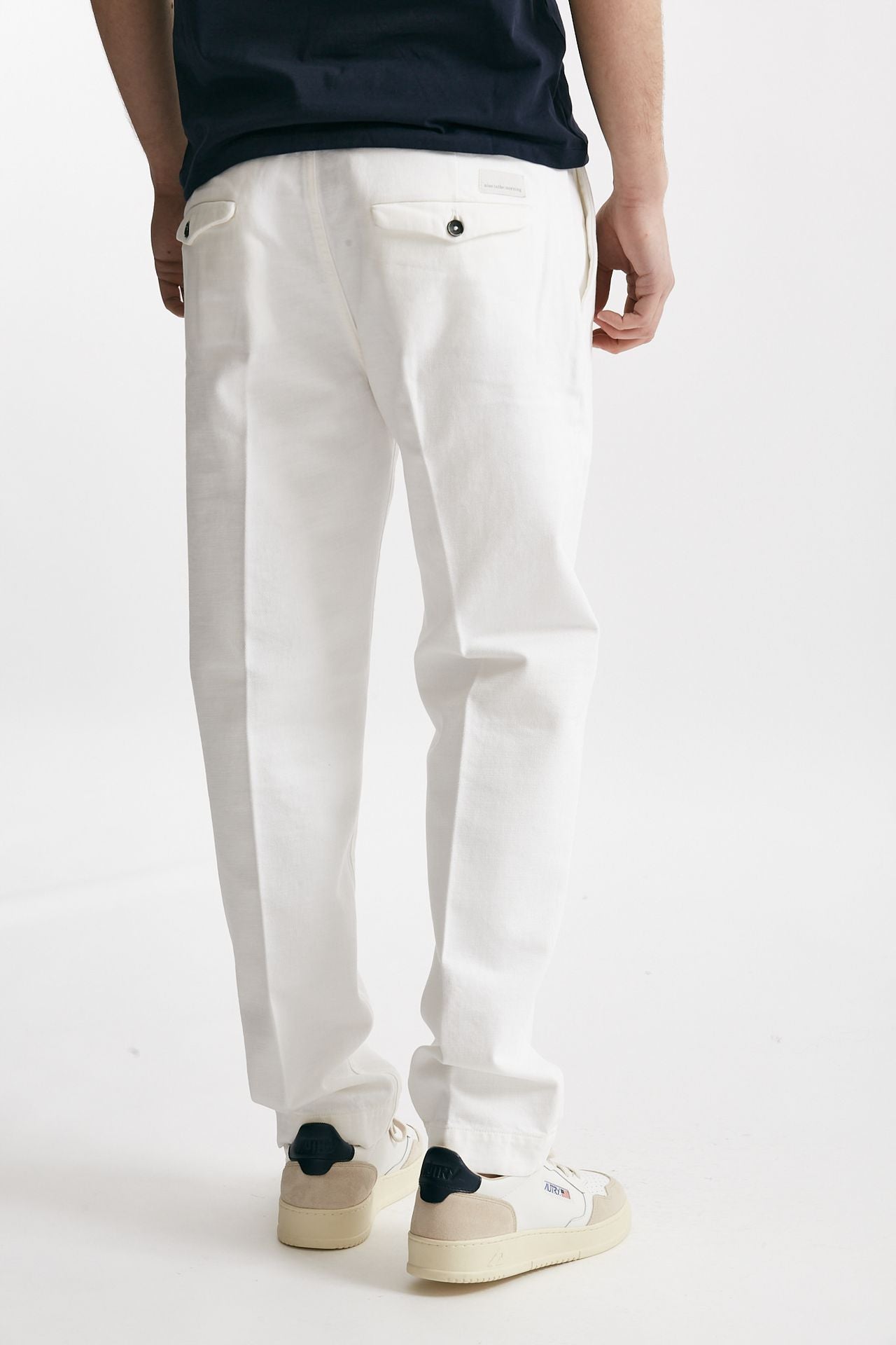 pantalone chino tim in cotone fermo bianco uomo Nine in the morning - 3