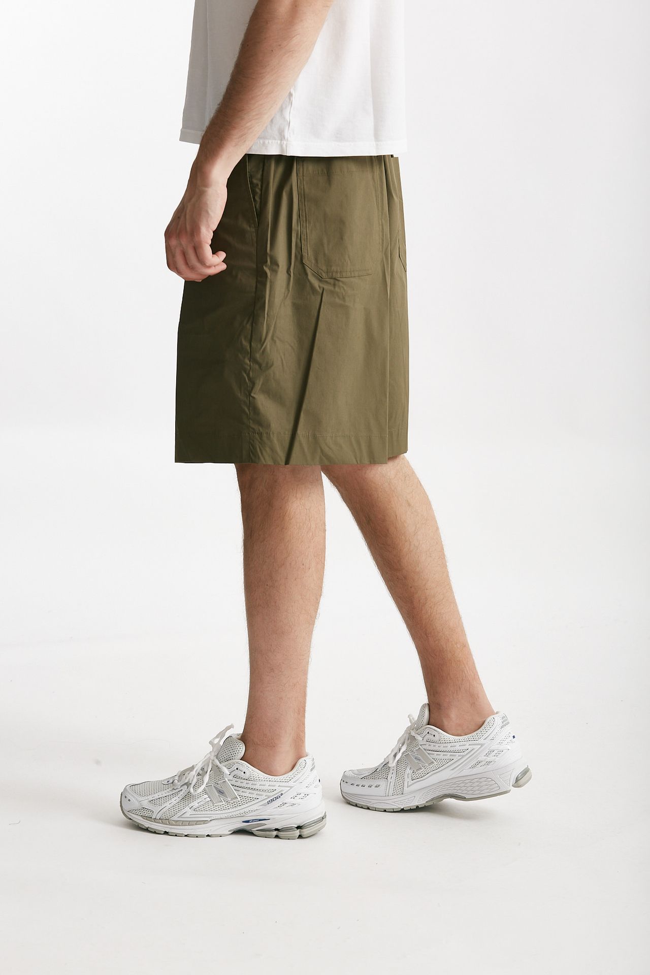 bermuda cotone stretch verde uomo Nine in the morning - 2