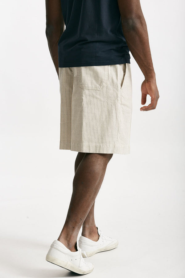 bermuda cotone fermo denim rigato uomo Nine in the morning