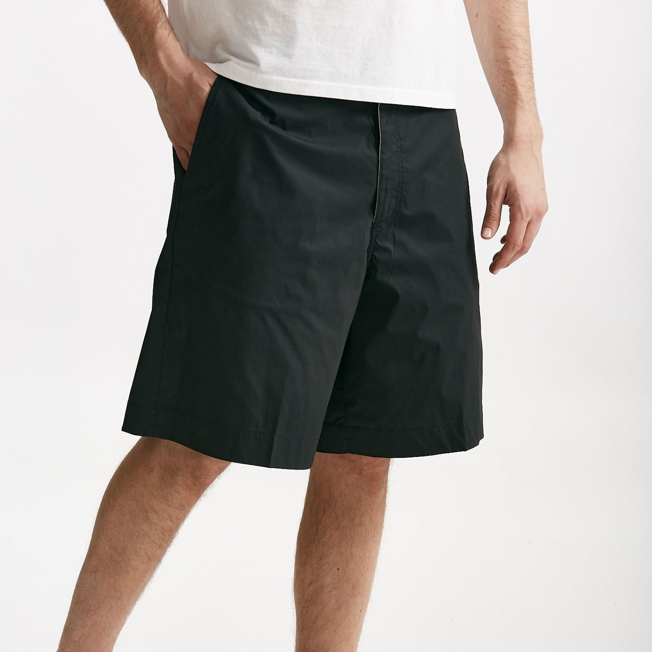 bermuda cotone stretch nero uomo Nine in the morning - 8