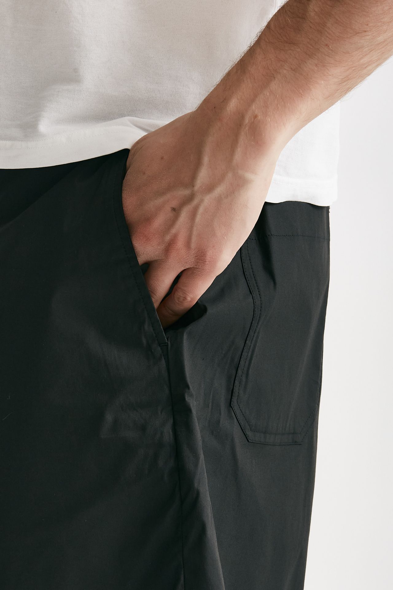 bermuda cotone stretch nero uomo Nine in the morning - 6