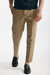 pantalone edge-rebel in cotone e lino beige uomo Pt torino - 1