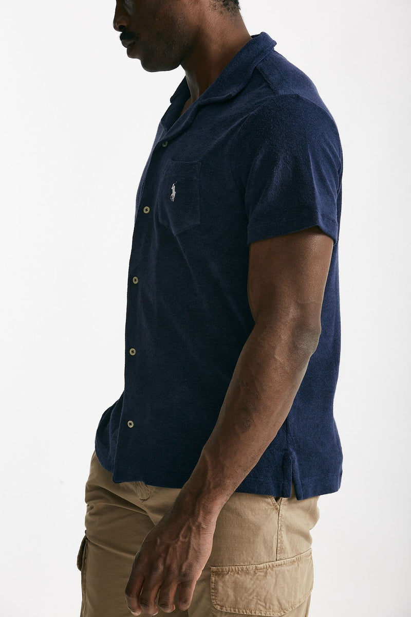 polo in cotone e poliestere blu uomo Polo ralph lauren - 2