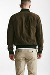 bomber emanuele in camoscio verde uomo Stewart - 3