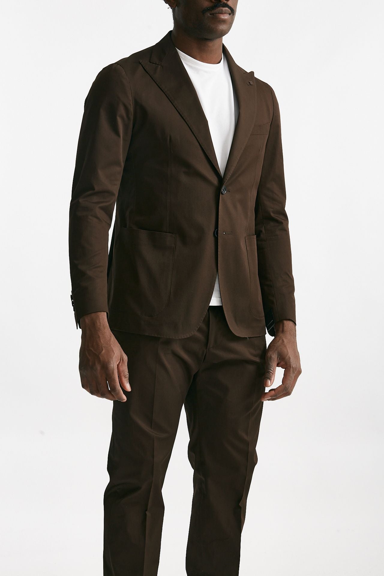 abito monopetto montecarlo marrone uomo Tagliatore - 5