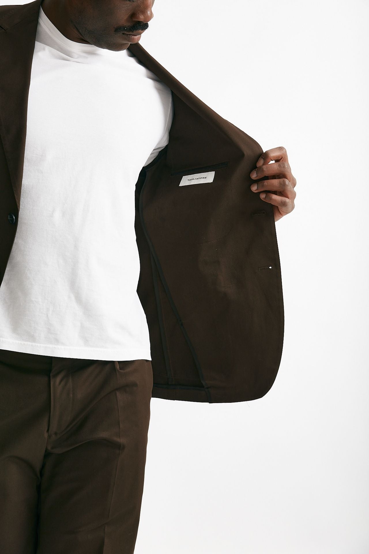 abito monopetto montecarlo marrone uomo Tagliatore - 7