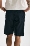 bermuda in cotone e lino stretch blu uomo White sand - 3