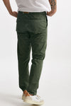 pantalone in cotone stretch verde uomo White sand - 3