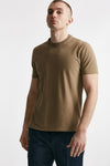 t shirt in cotone cammello icecotton uomo Zanone - 1