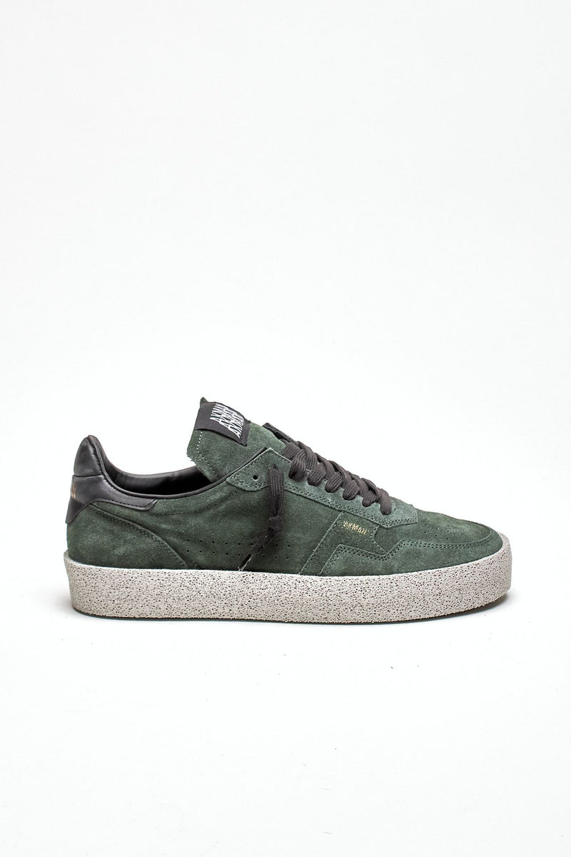 Sneaker M5-ID-BC-FB in pelle scamosciata verde uomo Akman - 1