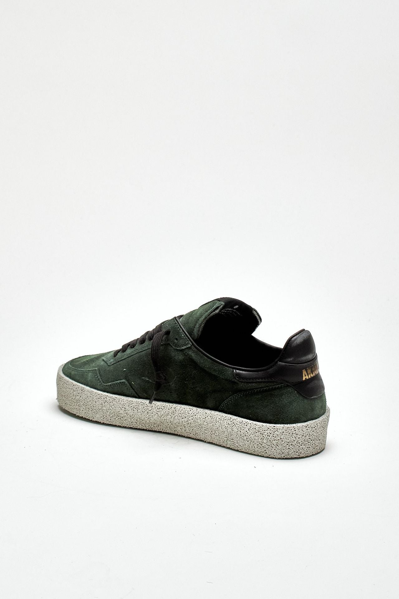 Sneaker M5-ID-BC-FB in pelle scamosciata verde uomo Akman - 3