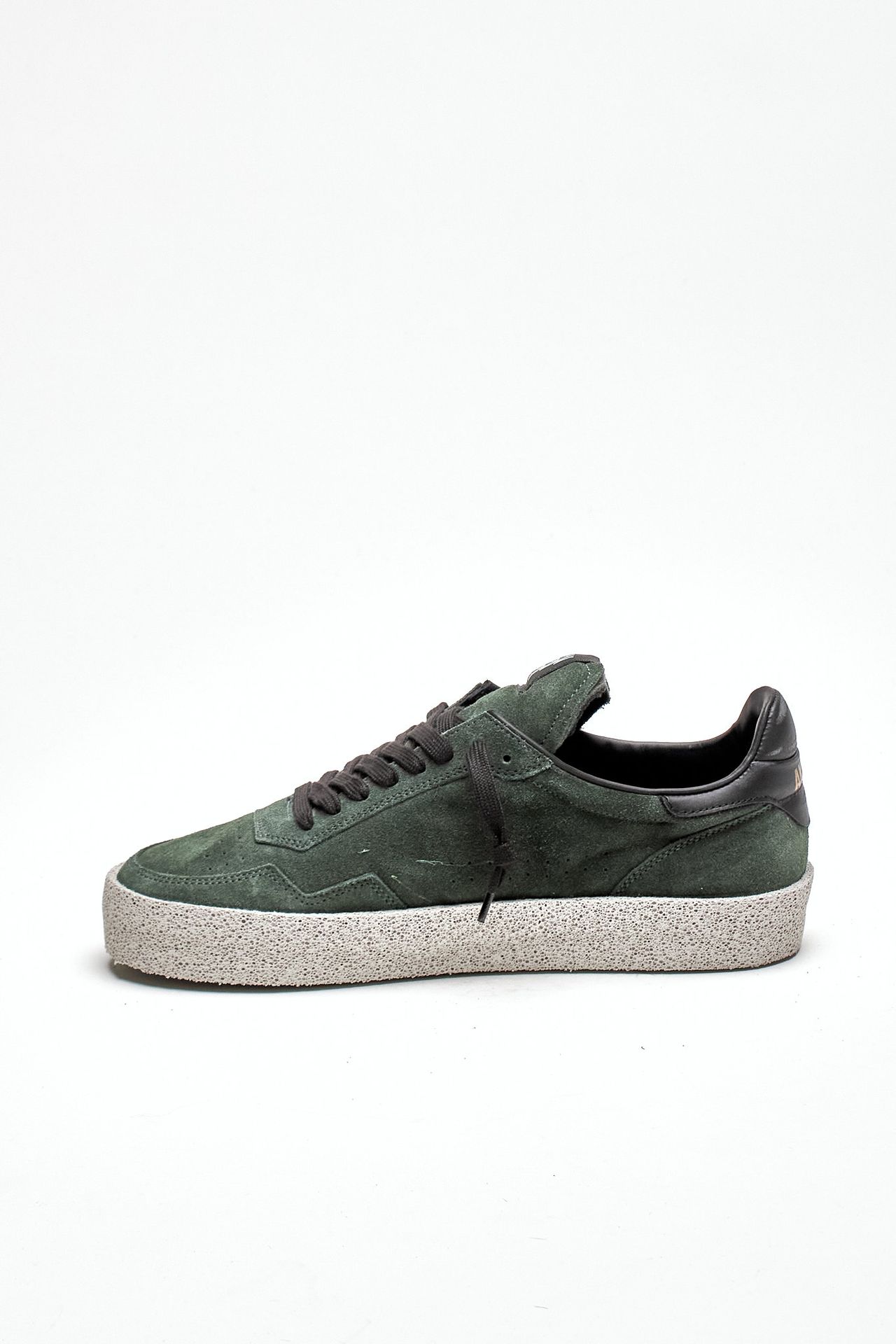 Sneaker M5-ID-BC-FB in pelle scamosciata verde uomo Akman - 4