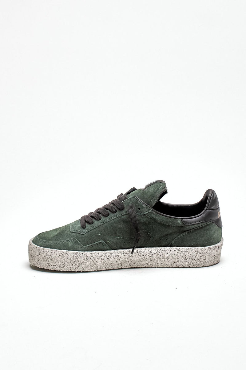 Sneaker M5-ID-BC-FB in pelle scamosciata verde uomo Akman - 4