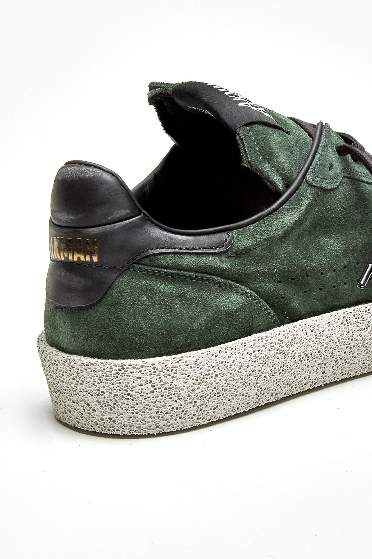 Sneaker M5-ID-BC-FB in pelle scamosciata verde uomo Akman - 7